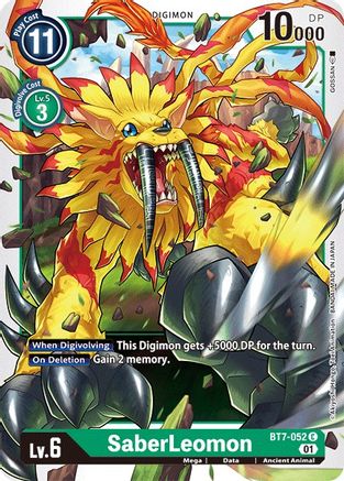 SaberLeomon (BT7-052) [Next Adventure] - Deck Out Gaming