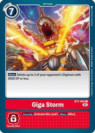 Giga Storm (BT7-094) [Next Adventure] - Deck Out Gaming