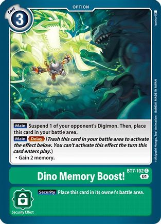 Dino Memory Boost! (BT7-102) [Next Adventure] - Deck Out Gaming