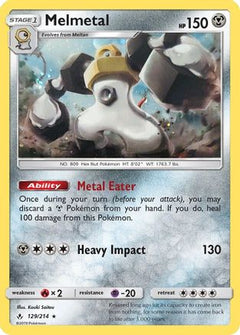 Melmetal - 129/214 (Cosmos Holo) (129) [Blister Exclusives] Holofoil - Deck Out Gaming