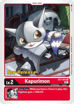 Kapurimon (BT7-001) [Next Adventure Pre-Release Cards] Foil - Deck Out Gaming