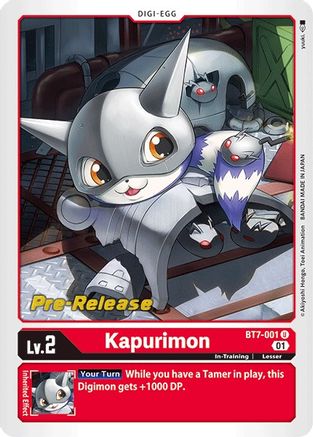 Kapurimon (BT7-001) [Next Adventure Pre-Release Cards] Foil - Deck Out Gaming