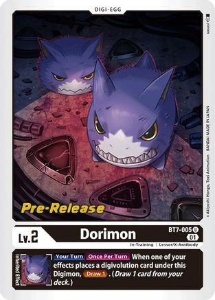 Dorimon (BT7-005) [Next Adventure Pre-Release Cards] Foil - Deck Out Gaming