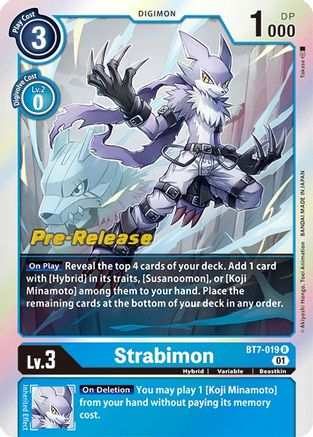 Strabimon (BT7-019) [Next Adventure Pre-Release Cards] Foil - Deck Out Gaming