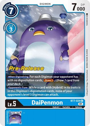 DaiPenmon (BT7-024) [Next Adventure Pre-Release Cards] Foil - Deck Out Gaming