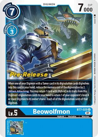 Beowolfmon (BT7-025) [Next Adventure Pre-Release Cards] Foil - Deck Out Gaming