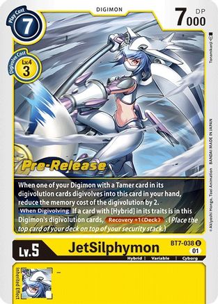 JetSilphymon (BT7-038) [Next Adventure Pre-Release Cards] Foil - Deck Out Gaming