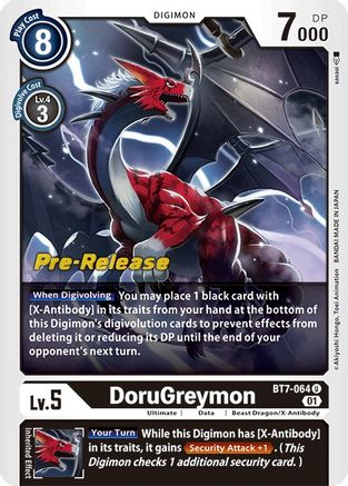 DoruGreymon (BT7-064) [Next Adventure Pre-Release Cards] Foil - Deck Out Gaming