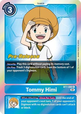 Tommy Himi (BT7-086) [Next Adventure Pre-Release Cards] Foil - Deck Out Gaming