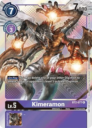 Kimeramon - BT2-077 (Official Tournament Pack Vol.4) (BT2-077) [Release Special Booster] Foil - Deck Out Gaming