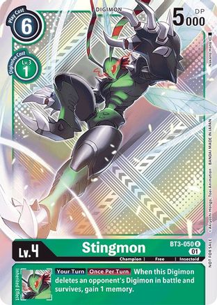 Stingmon - BT3-050 (Official Tournament Pack Vol.4) (BT3-050) [Release Special Booster] Foil - Deck Out Gaming