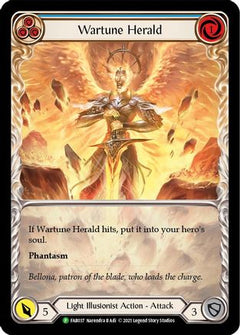 Wartune Herald (Blue) (Extended Art) - FAB037 (FAB037) [Flesh and Blood: Promo Cards] Rainbow Foil - Deck Out Gaming