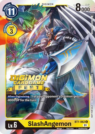 SlashAngemon (Digimon Card Game Fest 2022) (BT1-062) [Release Special Booster] Foil - Deck Out Gaming