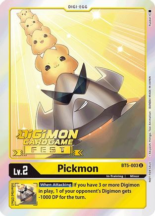 Pickmon (Digimon Card Game Fest 2022) (BT5-003) [Battle of Omni] Foil - Deck Out Gaming