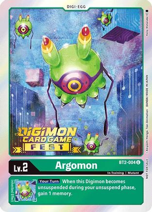 Argomon - BT2-004 (Digimon Card Game Fest 2022) (BT2-004) [Release Special Booster] Foil - Deck Out Gaming