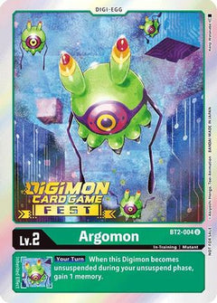 Argomon - BT2-004 (Digimon Card Game Fest 2022) (BT2-004) [Release Special Booster] Foil - Deck Out Gaming