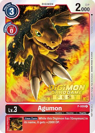 Agumon - P-009 (Digimon Card Game Fest 2022) (P-009) [Digimon Promotion Cards] Foil - Deck Out Gaming