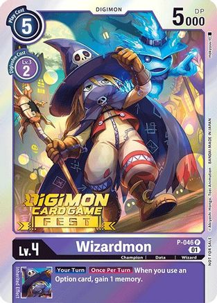 Wizardmon (Digimon Card Game Fest 2022) (P-046) [Digimon Promotion Cards] Foil - Deck Out Gaming