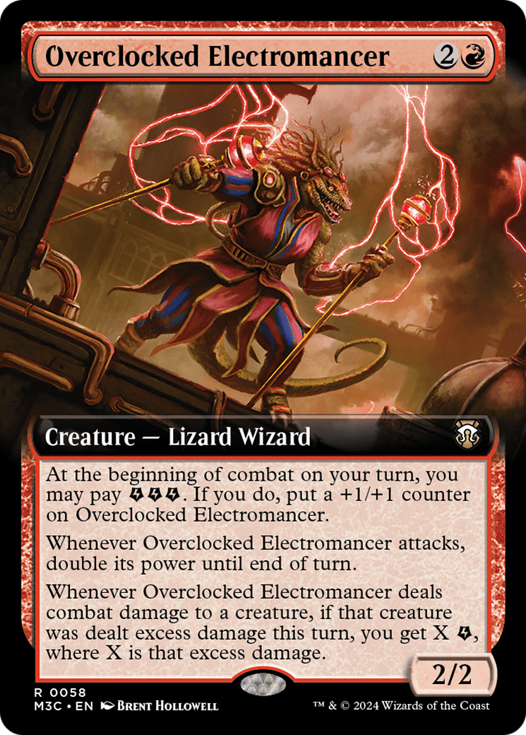 Overclocked Electromancer (Extended Art) (58) [Modern Horizons 3 Commander] - Deck Out Gaming