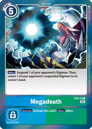 Megadeath (ST9-14) [Starter Deck 09: Ultimate Ancient Dragon] Foil - Deck Out Gaming