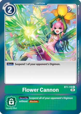 Flower Cannon (Parallel Rare) (BT1-110) [Starter Deck 09: Ultimate Ancient Dragon] Foil - Deck Out Gaming