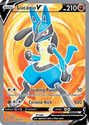 Lucario V (SWSH213) [Sword & Shield: Black Star Promos] - Deck Out Gaming