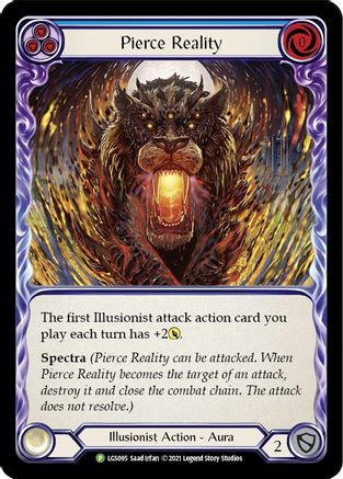 Pierce Reality - LGS095 (LGS095) [Flesh and Blood: Promo Cards] Cold Foil - Deck Out Gaming