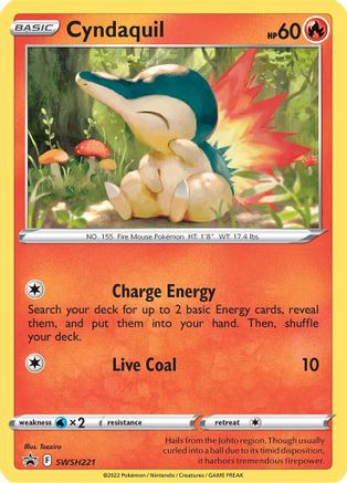 Cyndaquil - SWSH221 (SWSH221) [SWSH: Sword & Shield Promo Cards] Holofoil - Deck Out Gaming