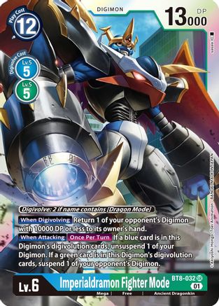 Imperialdramon Fighter Mode (BT8-032) [New Awakening] Foil - Deck Out Gaming