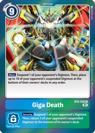 Giga Death (BT8-099) [New Awakening] Foil - Deck Out Gaming