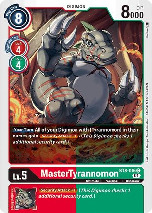 MasterTyrannomon (BT8-016) [New Awakening] - Deck Out Gaming