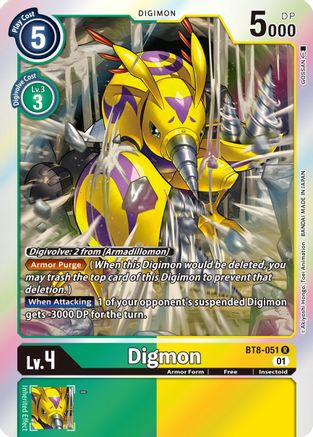 Digmon (BT8-051) [New Awakening] Foil - Deck Out Gaming