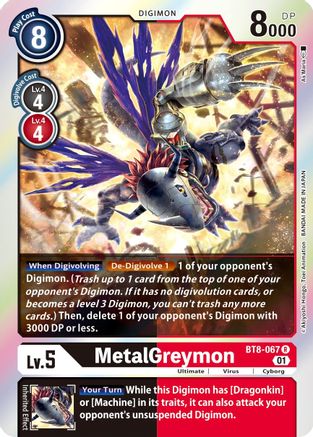 MetalGreymon (BT8-067) [New Awakening] Foil - Deck Out Gaming