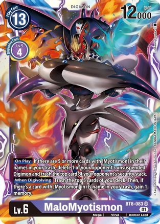 MaloMyotismon (BT8-083) [New Awakening] Foil - Deck Out Gaming