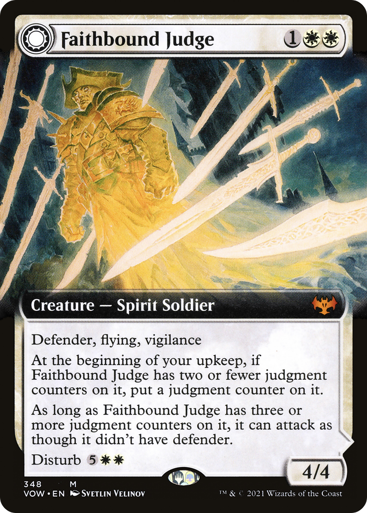 Faithbound Judge (Extended Art) (348) [Innistrad: Crimson Vow] foil - Deck Out Gaming