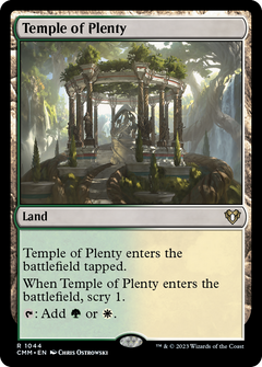 Temple of Plenty (1044) [Commander Masters] - Deck Out Gaming