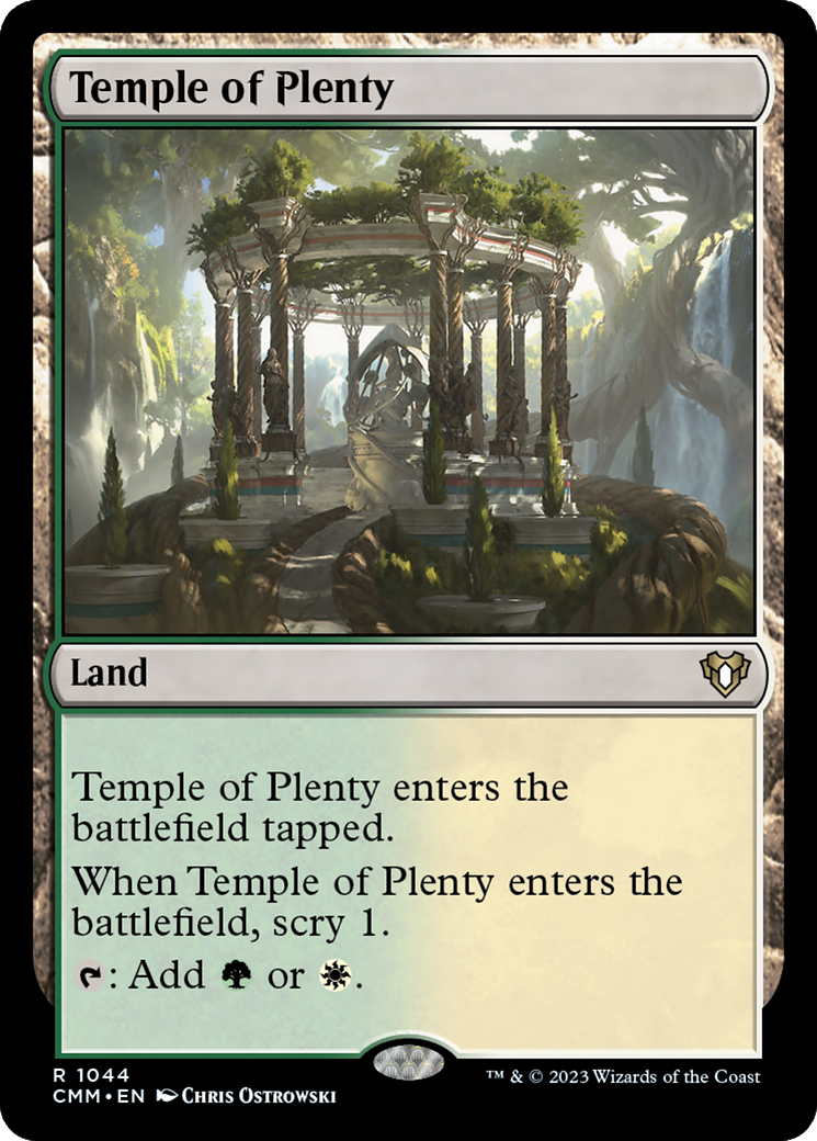 Temple of Plenty (1044) [Commander Masters] - Deck Out Gaming