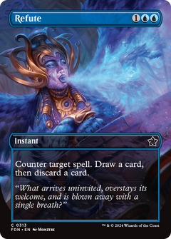 Refute (Borderless) (313) [Foundations] foil - Deck Out Gaming