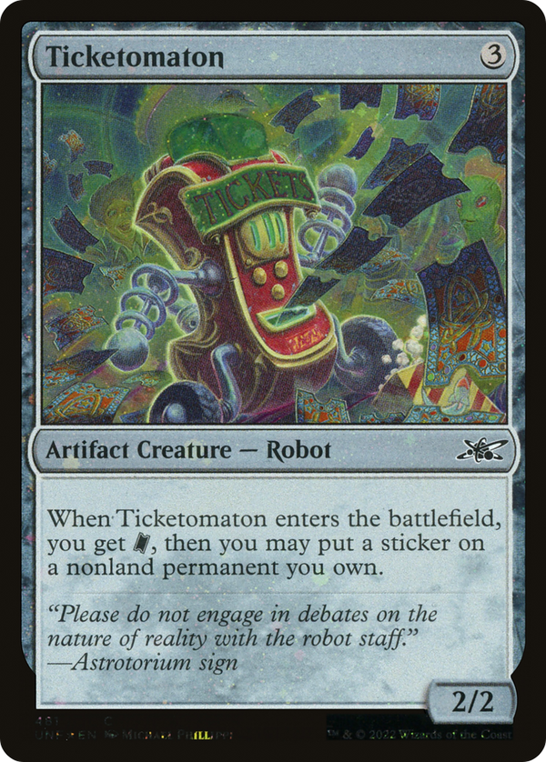 Ticketomaton (Galaxy Foil) (481) [Unfinity] foil - Deck Out Gaming