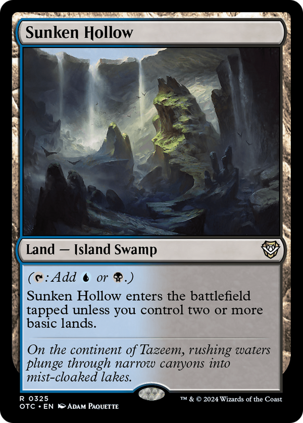 Sunken Hollow (325) [Outlaws of Thunder Junction Commander] - Deck Out Gaming