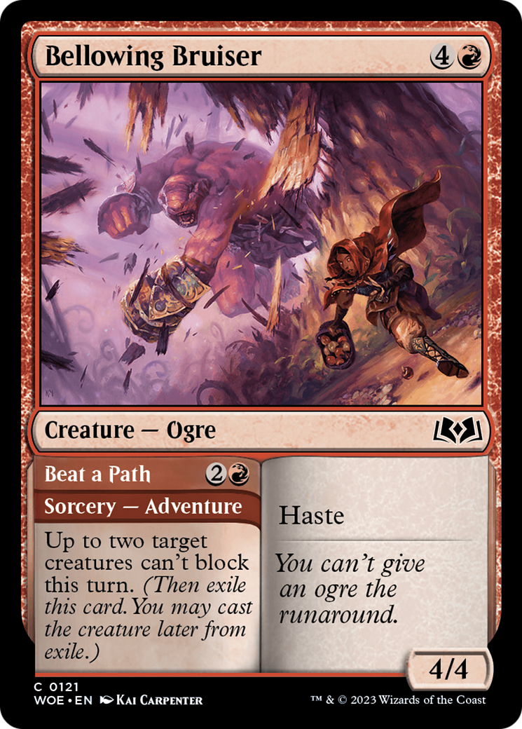 Bellowing Bruiser (121) [Wilds of Eldraine] foil - Deck Out Gaming