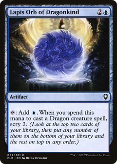 Lapis Orb of Dragonkind (82) [Commander Legends: Battle for Baldur's Gate] - Deck Out Gaming