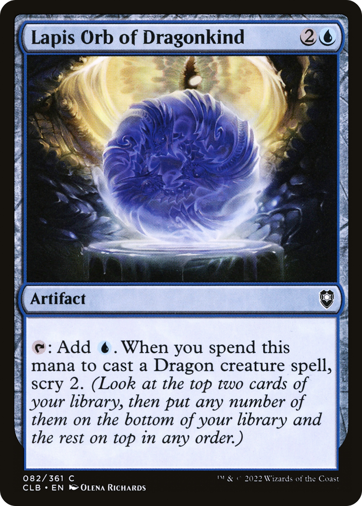 Lapis Orb of Dragonkind (82) [Commander Legends: Battle for Baldur's Gate] - Deck Out Gaming