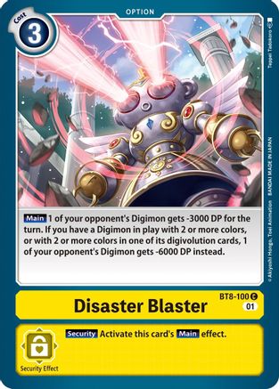 Disaster Blaster (BT8-100) [New Awakening] - Deck Out Gaming