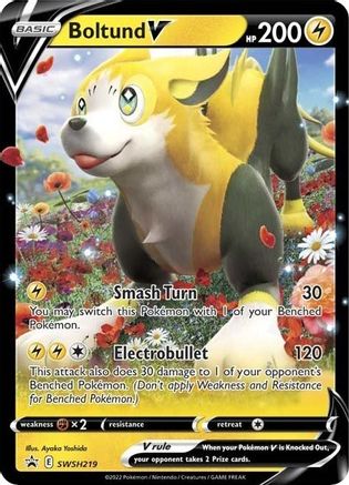 Boltund V - SWSH219 (SWSH219) [SWSH: Sword & Shield Promo Cards] Holofoil - Deck Out Gaming