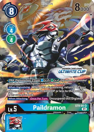 Paildramon - ST9-05 (Ultimate Cup 2022) (ST9-05) [Starter Deck 09: Ultimate Ancient Dragon] Foil - Deck Out Gaming