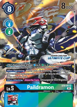 Paildramon - ST9-05 (Ultimate Cup 2022) (ST9-05) [Starter Deck 09: Ultimate Ancient Dragon] Foil - Deck Out Gaming