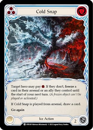 Cold Snap (Blue) (UPR149) [Uprising] Rainbow Foil - Deck Out Gaming