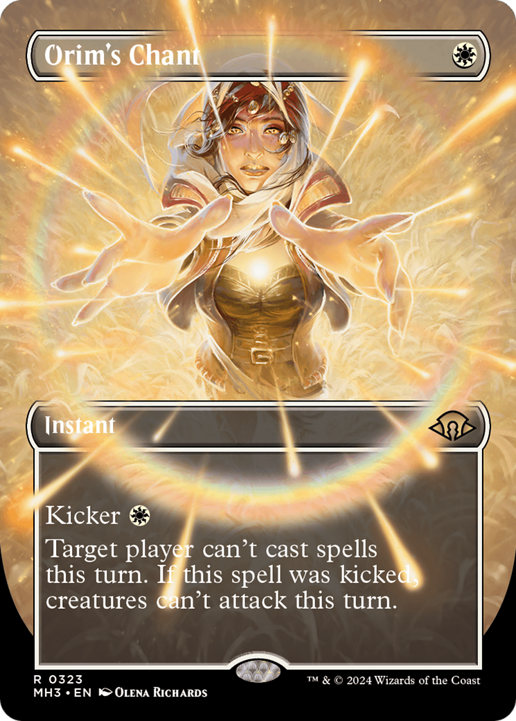 Orim's Chant (Borderless) (323) [Modern Horizons 3] foil - Deck Out Gaming