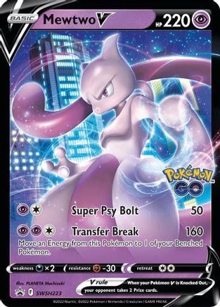 Mewtwo V - SWSH223 (SWSH223) [SWSH: Sword & Shield Promo Cards] Holofoil - Deck Out Gaming